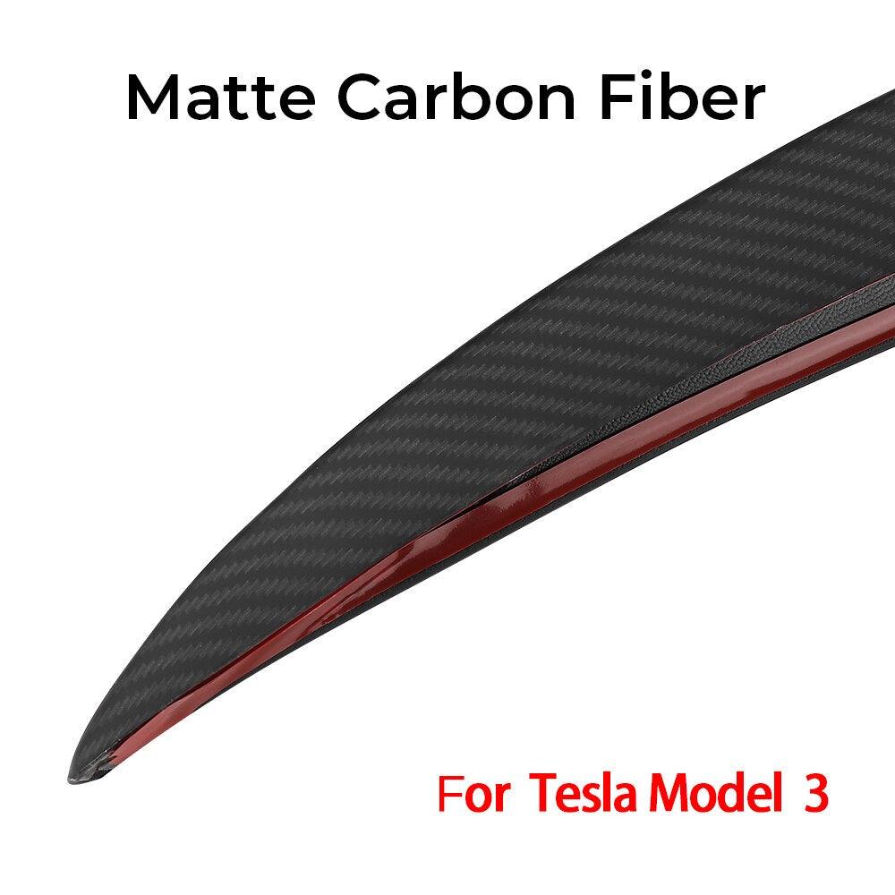Rear Trunk Spoiler For Tesla Model 3 2017-2023 Trunk Spoiler Carbon Fiber Wing Spoiler - Tesslaract
