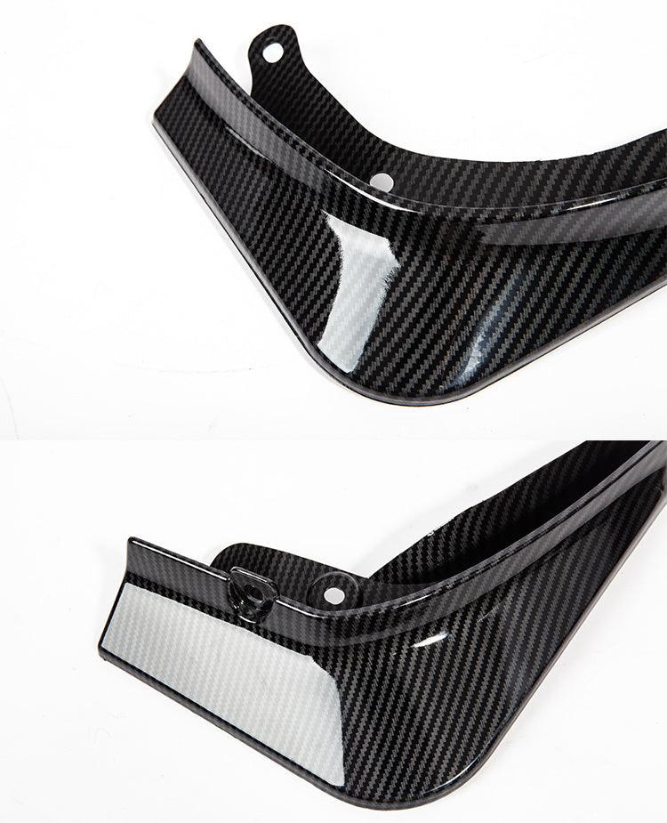 Tesla Model 3 Mud Flaps Splash Guards Fender Matte Black Carbon Fiber ABS Mudguards - Tesslaract