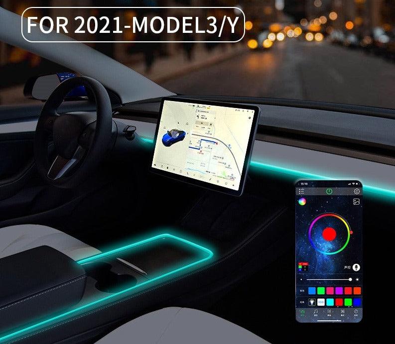 Tesla Model 3/Y Ambient Lighting Kit - Tesslaract